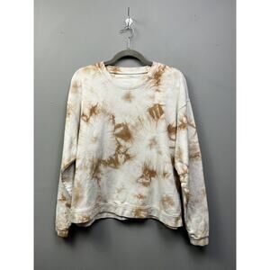 Madewell Sweatshirt Womens‎ Medium Tie Dye White Pullover Casual Retro Comfort